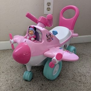 Minnie mouse ride on scooter and learning walker